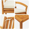 2 Piece Bistro Set with Cushions Solid Wood Acacia