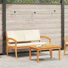 2 Piece Bistro Set with Cushions Solid Wood Acacia