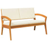 2 Piece Bistro Set with Cushions Solid Wood Acacia