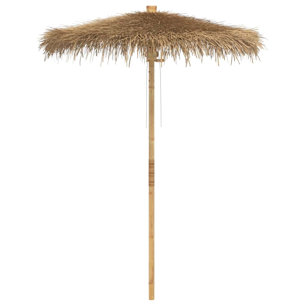 Tiki Umbrella with Banana Leaf Canopy 180 cm Bamboo