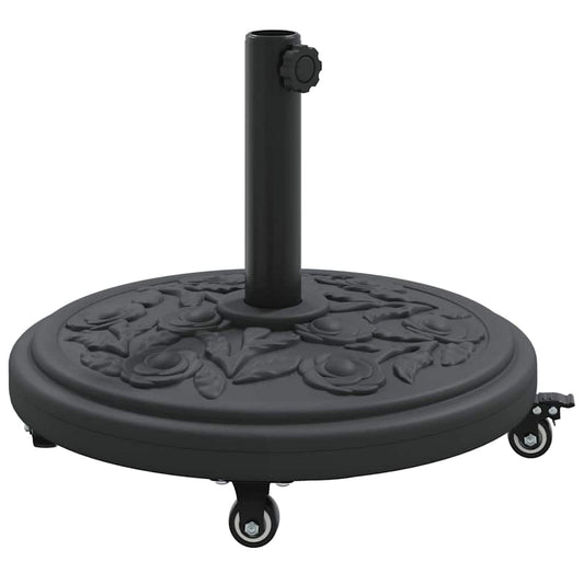 Parasol Base 15.6 kg Black Iron Circular