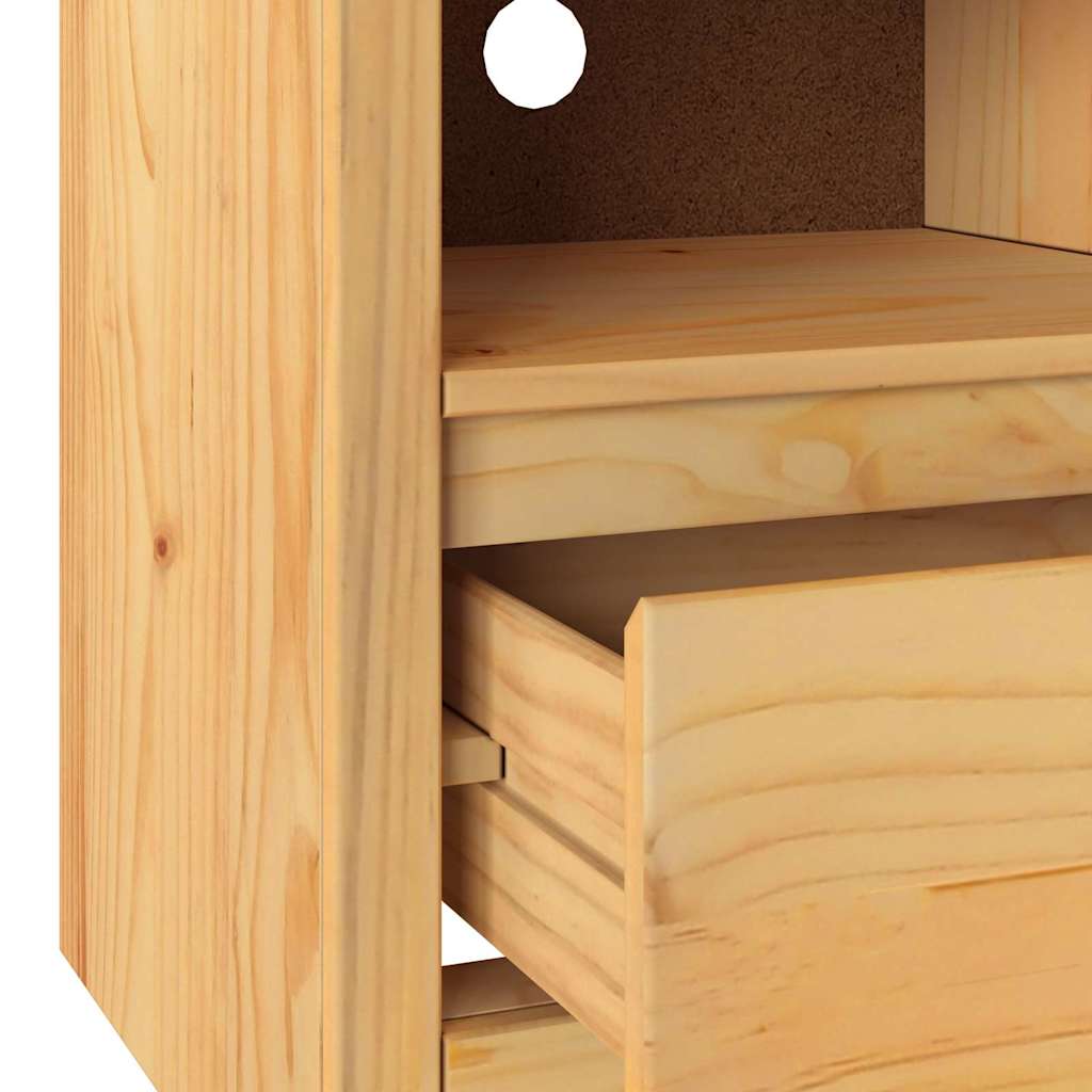 TV Cabinet Drammen Oak 99 x 43 x 55 cm Solid Pine wood