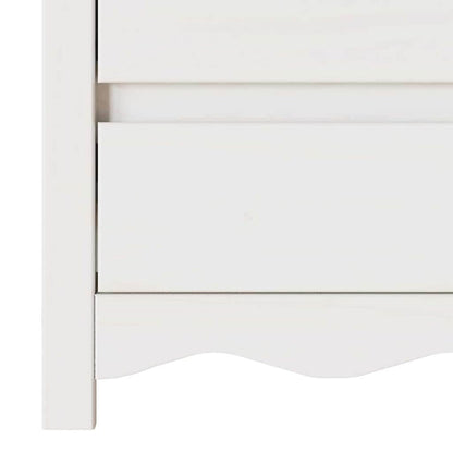 Coffee Table Drammen White 45 x 35 x 56 cm Solid Pine Wood