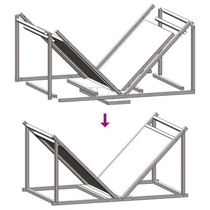 Firewood Rack Black 70x43x34.5 cm Cold-rolled steel