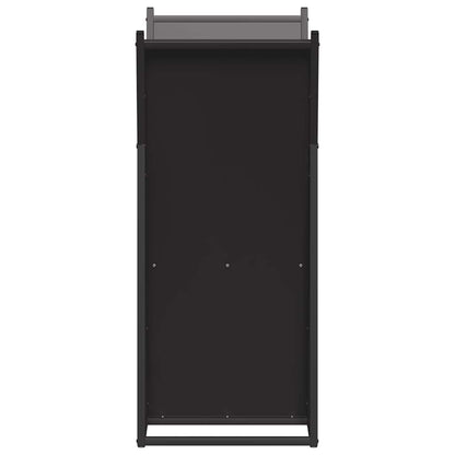 Firewood Rack Black 69.5x35x81 cm Cold-rolled steel