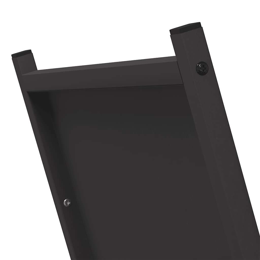 Firewood Rack Black 69.5x35x81 cm Cold-rolled steel