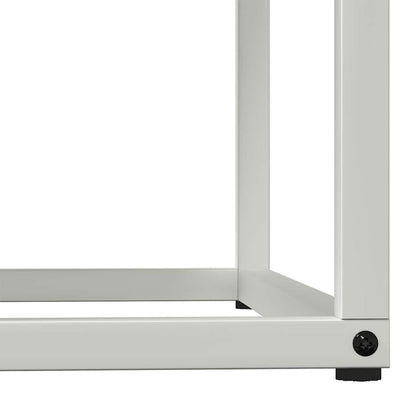 Firewood Rack White 69.5x35x81 cm Cold-rolled steel