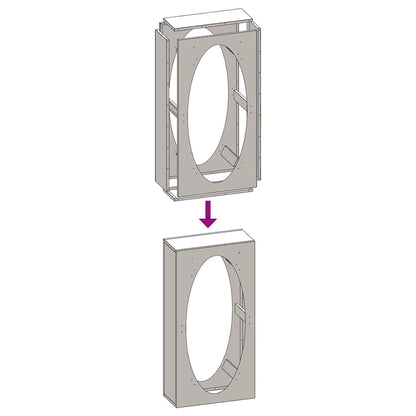 Firewood Rack Black 50x23x100 cm Cold-rolled steel