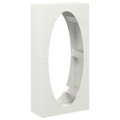Firewood Rack White 50x23x100 cm Cold-rolled steel
