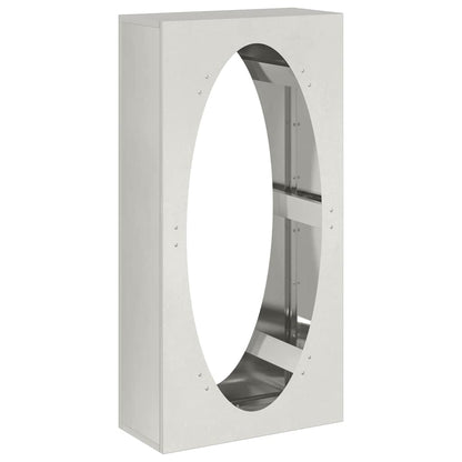 Firewood Rack 50x23x100 cm Stainless Steel