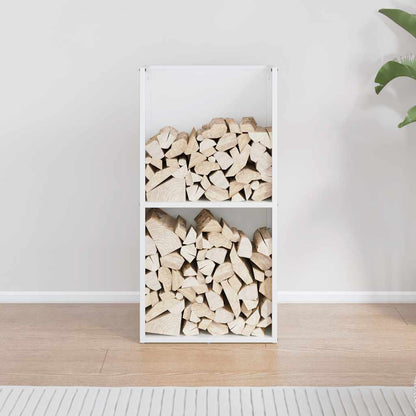 Firewood Rack White 40x30x80 cm Cold-rolled steel