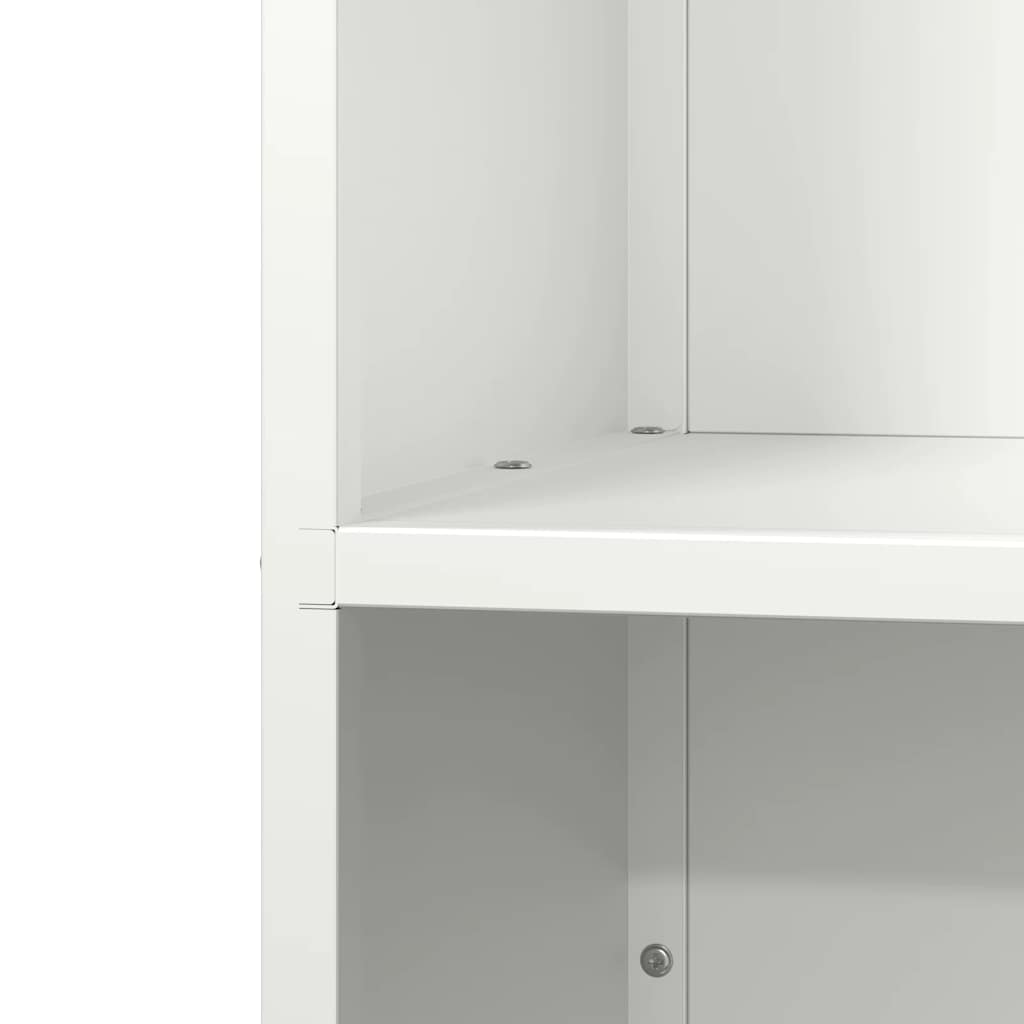 Firewood Rack White 40x30x80 cm Cold-rolled steel