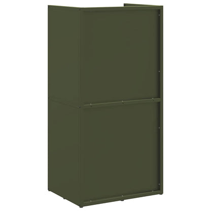 Firewood Rack Olive Green 40x30x80 cm Cold-rolled steel