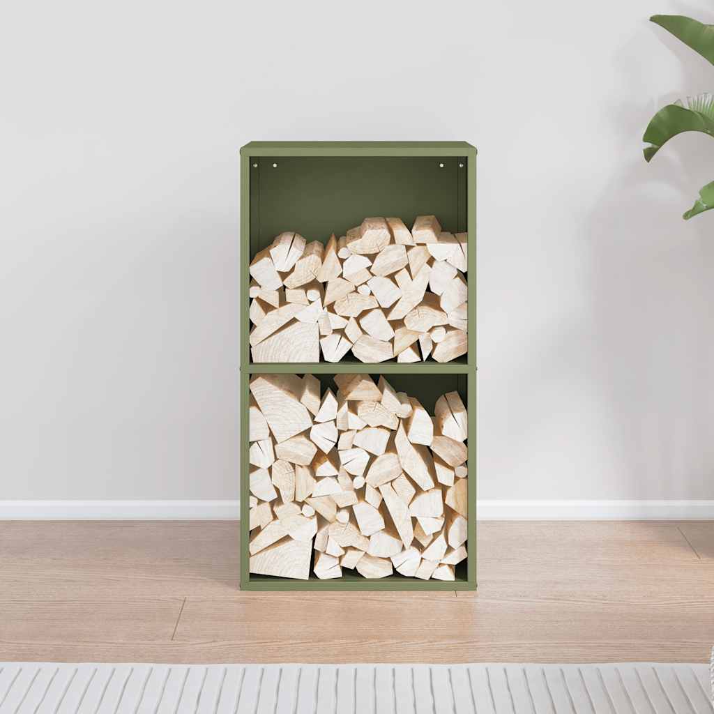 Firewood Rack Olive Green 40x30x75 cm Cold-rolled steel