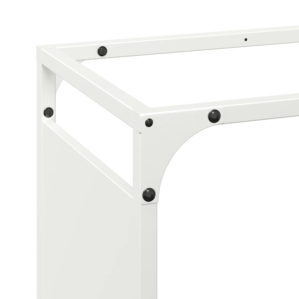 Firewood Rack White 44x28x65 cm Cold-rolled steel