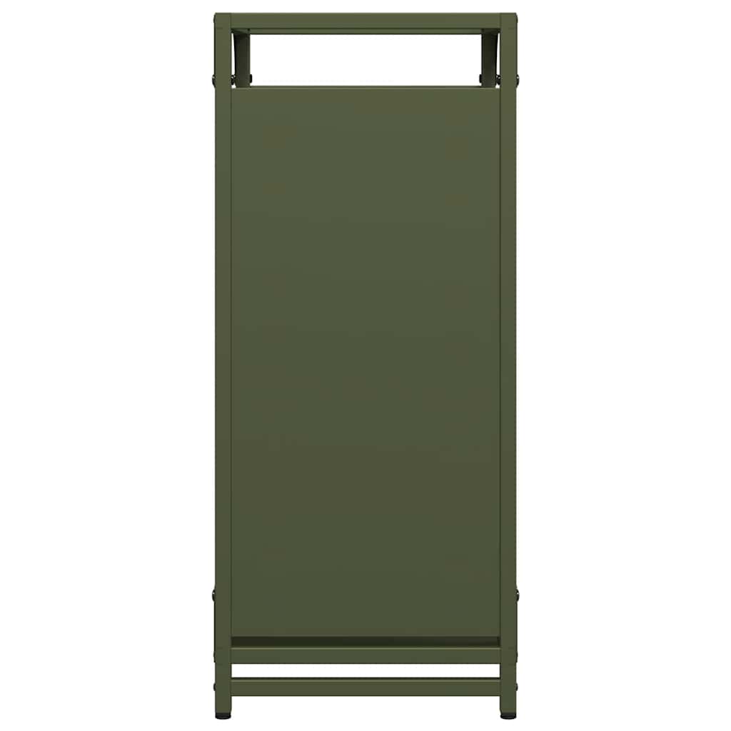 Firewood Rack Olive Green 44x28x65 cm Cold-rolled steel