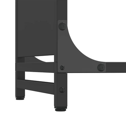 Firewood Rack Black 60x28x65 cm Cold-rolled steel