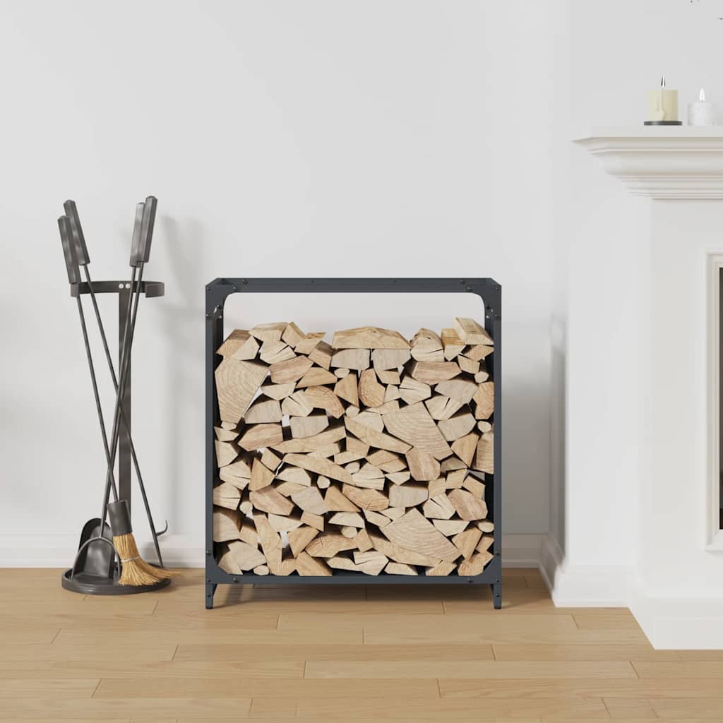 Firewood Rack Anthracite 60x28x65 cm Cold-rolled steel