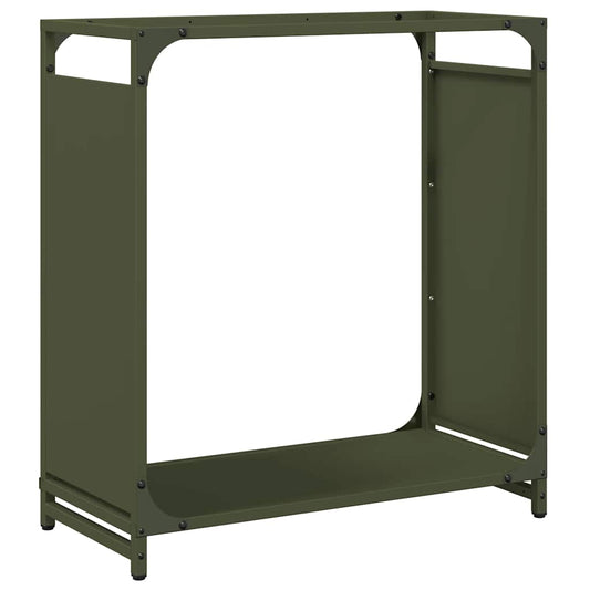 Firewood Rack Olive Green 60x28x65 cm Cold-rolled steel