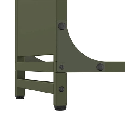 Firewood Rack Olive Green 60x28x65 cm Cold-rolled steel