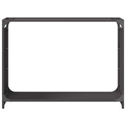 Firewood Rack Black 90x28x65 cm Cold-rolled steel