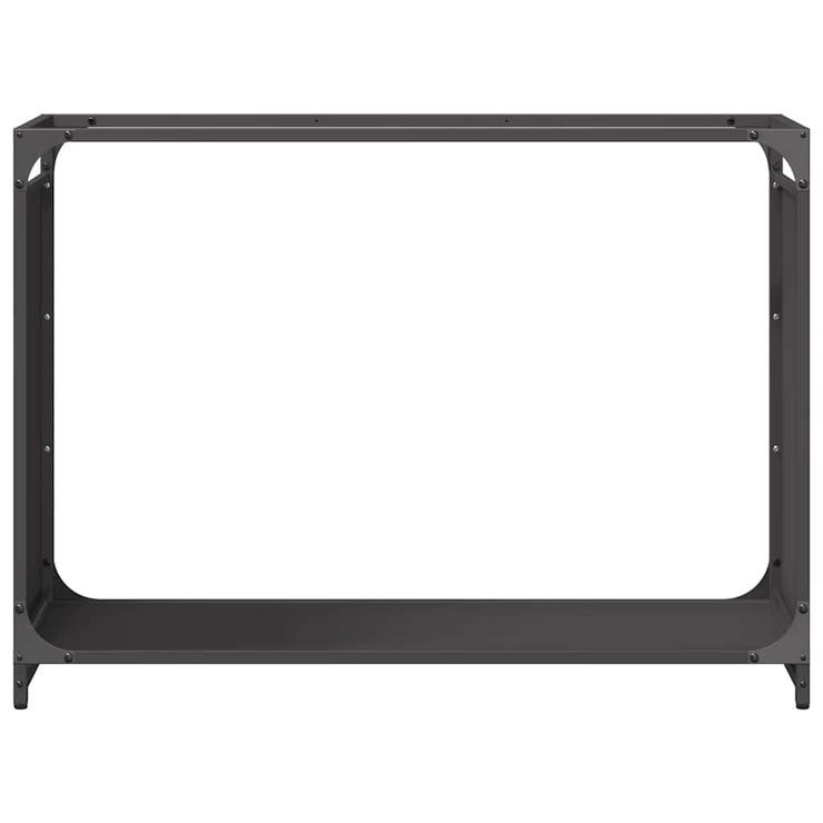 Firewood Rack Black 90x28x65 cm Cold-rolled steel