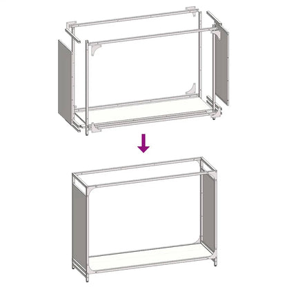 Firewood Rack Black 90x28x65 cm Cold-rolled steel