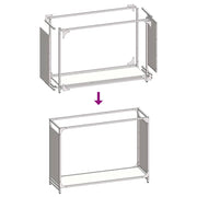 Firewood Rack Black 90x28x65 cm Cold-rolled steel