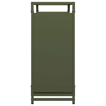 Firewood Rack Olive Green 90x28x65 cm Cold-rolled steel