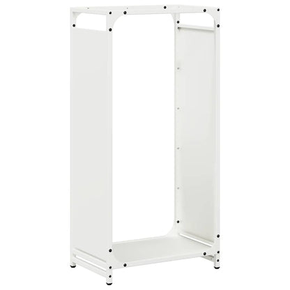 Firewood Rack White 44x28x90 cm Cold-rolled steel