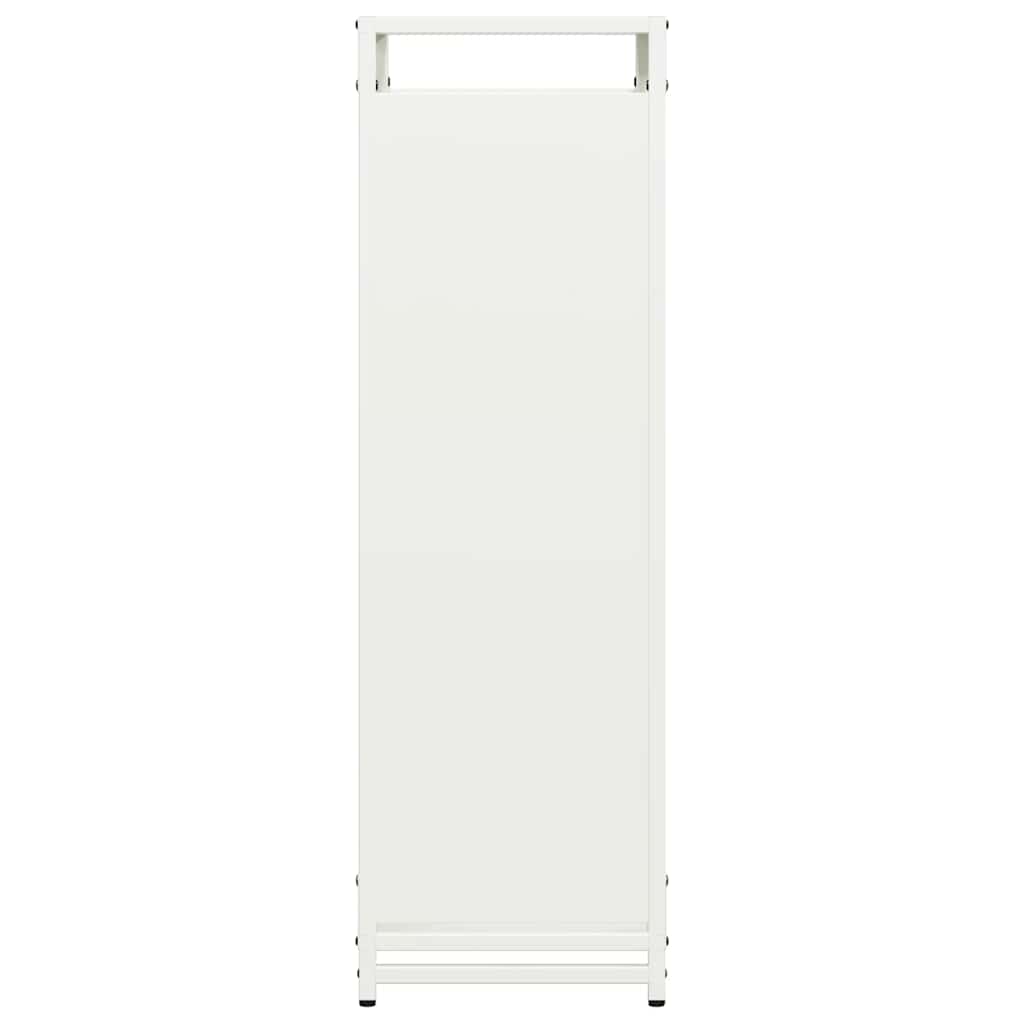 Firewood Rack White 44x28x90 cm Cold-rolled steel