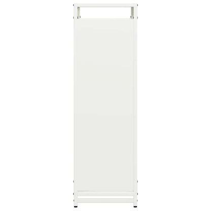 Firewood Rack White 44x28x90 cm Cold-rolled steel