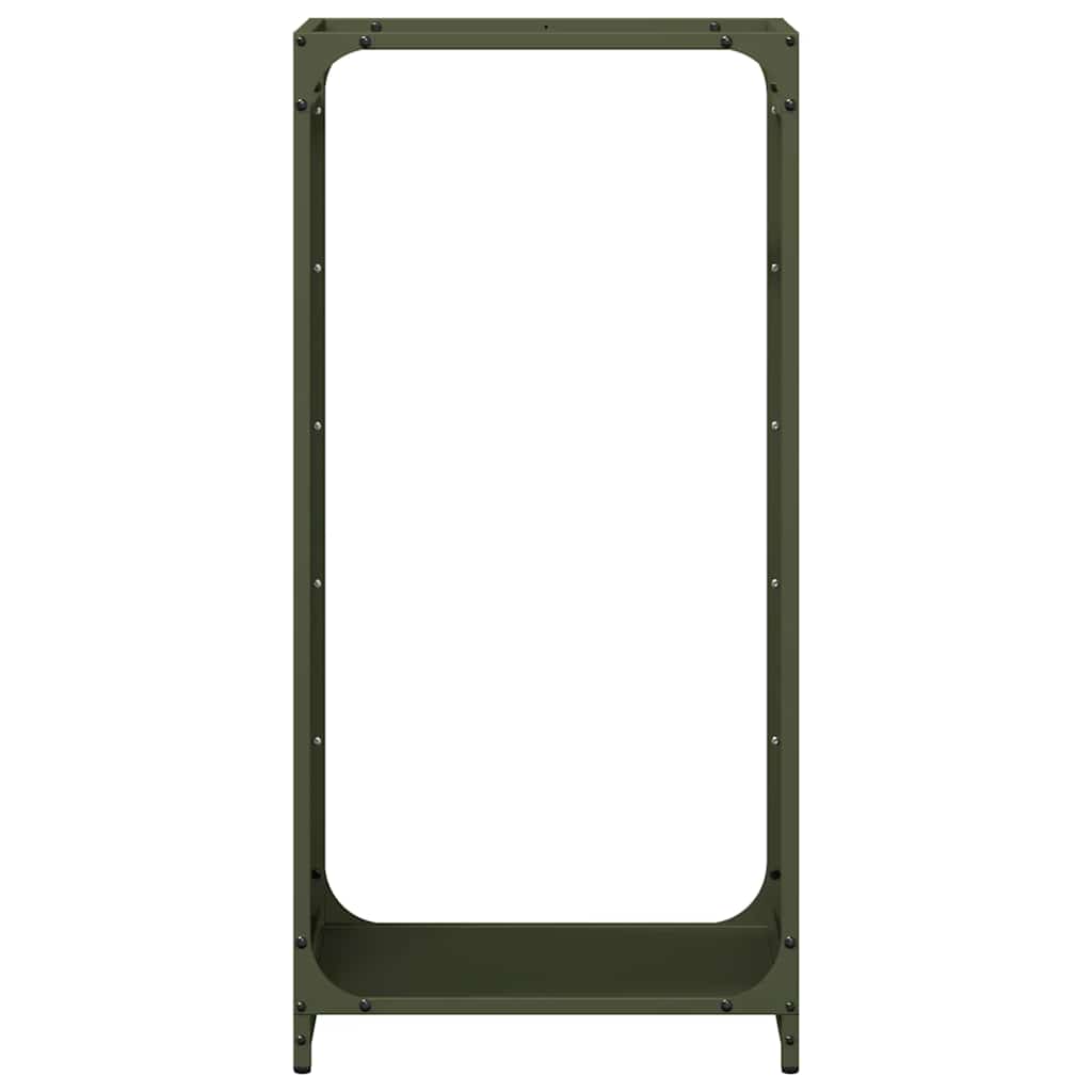 Firewood Rack Olive Green 44x28x90 cm Cold-rolled steel