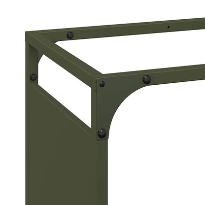 Firewood Rack Olive Green 44x28x90 cm Cold-rolled steel