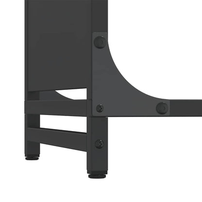 Firewood Rack Black 60x28x90 cm Cold-rolled steel