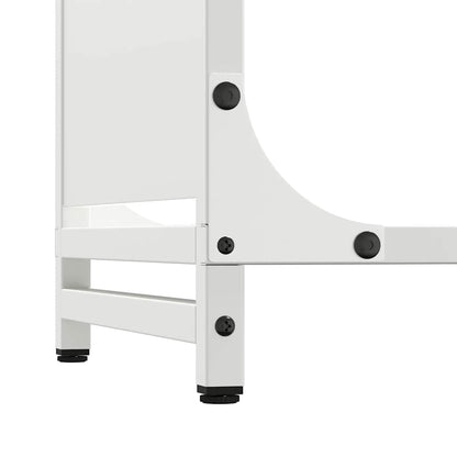 Firewood Rack White 60x28x90 cm Cold-rolled steel