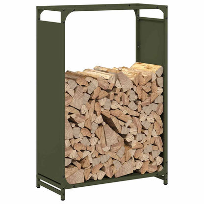 Firewood Rack Olive Green 60x28x90 cm Cold-rolled steel