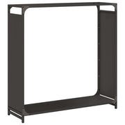 Firewood Rack Black 90x28x90 cm Cold-rolled steel