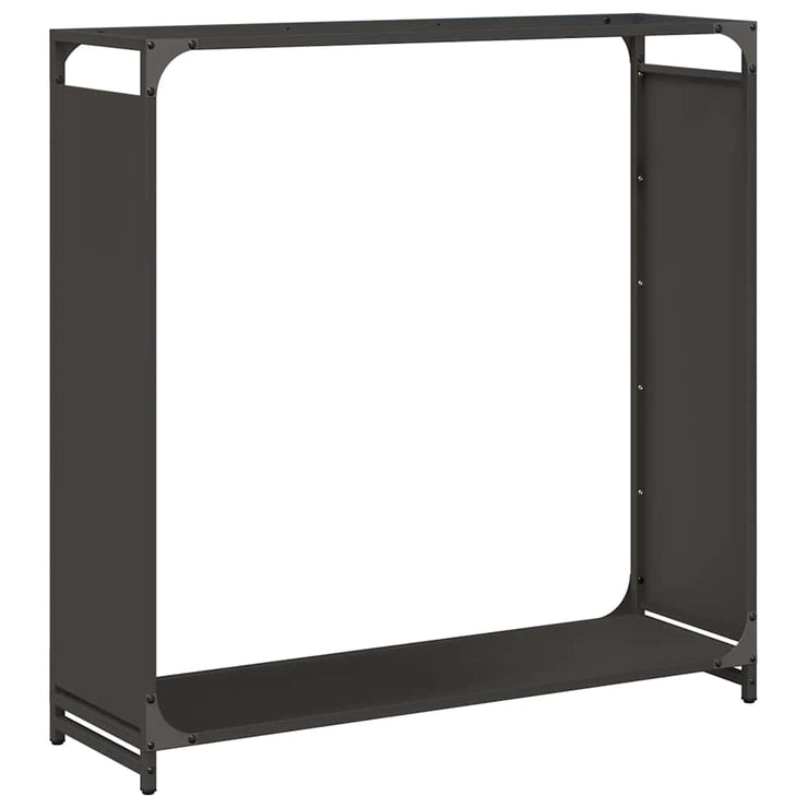 Firewood Rack Black 90x28x90 cm Cold-rolled steel