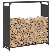 Firewood Rack Black 90x28x90 cm Cold-rolled steel