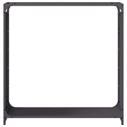Firewood Rack Black 90x28x90 cm Cold-rolled steel