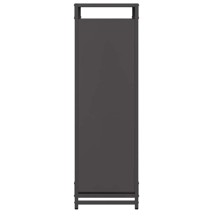 Firewood Rack Black 90x28x90 cm Cold-rolled steel