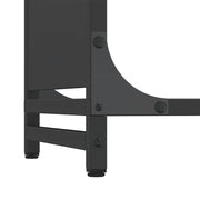 Firewood Rack Black 90x28x90 cm Cold-rolled steel