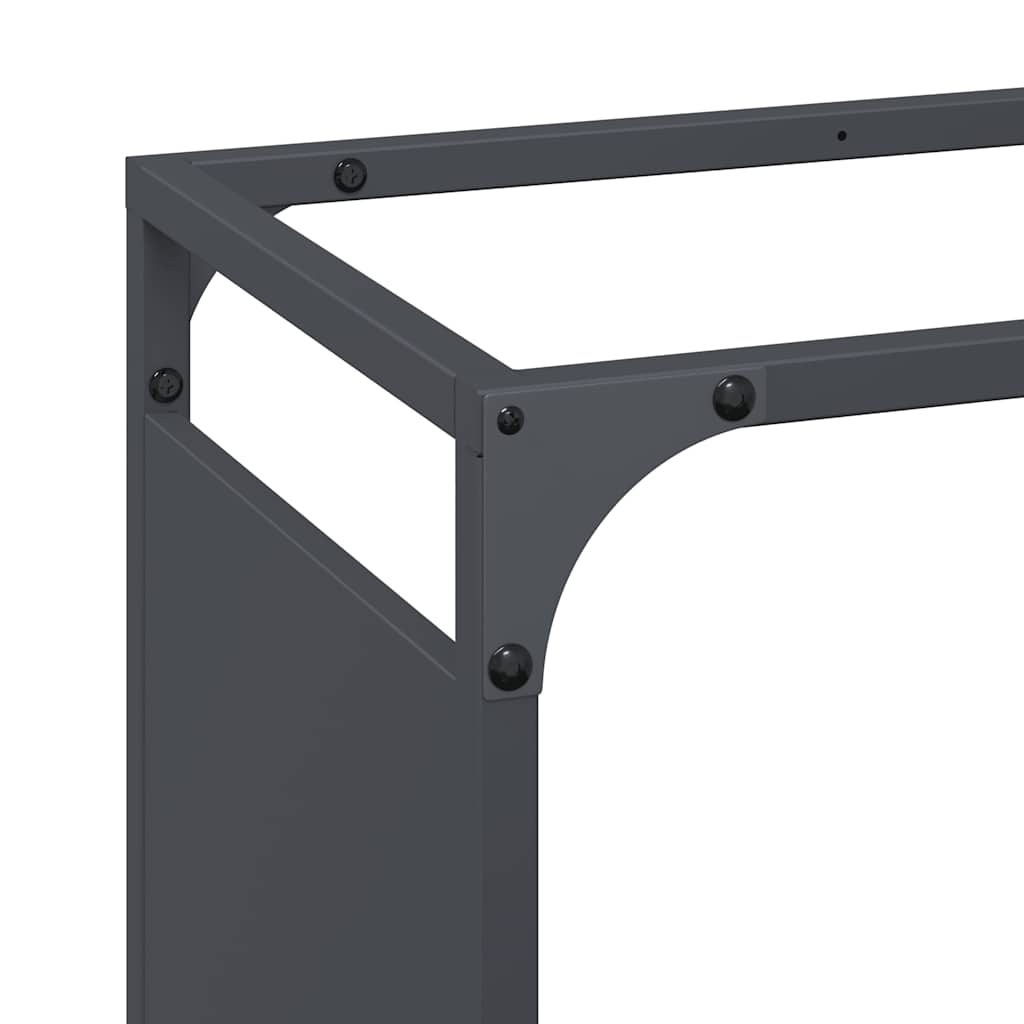 Firewood Rack Anthracite 90x28x90 cm Cold-rolled steel
