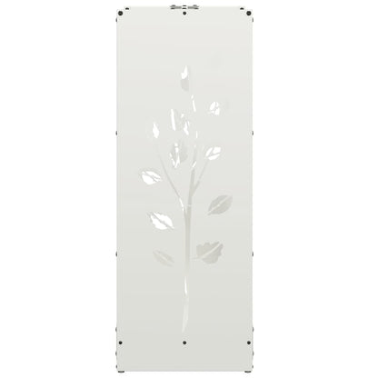 Firewood Rack White 40x30x80 cm Cold-rolled steel