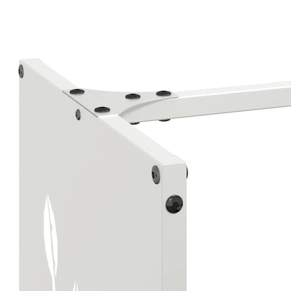 Firewood Rack White 40x30x80 cm Cold-rolled steel