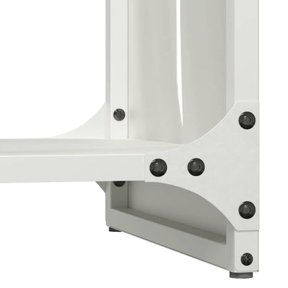 Firewood Rack White 40x30x80 cm Cold-rolled steel