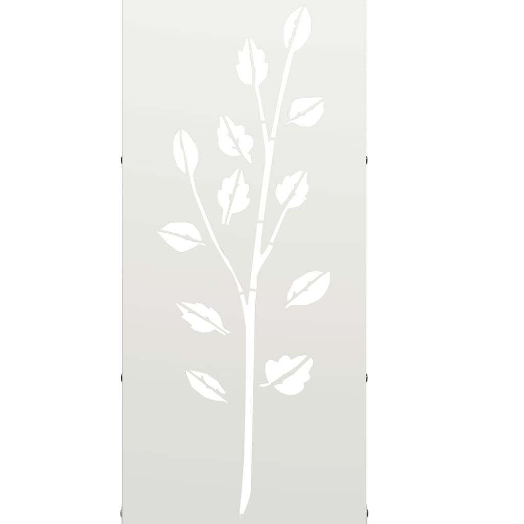 Firewood Rack White 40x30x80 cm Cold-rolled steel
