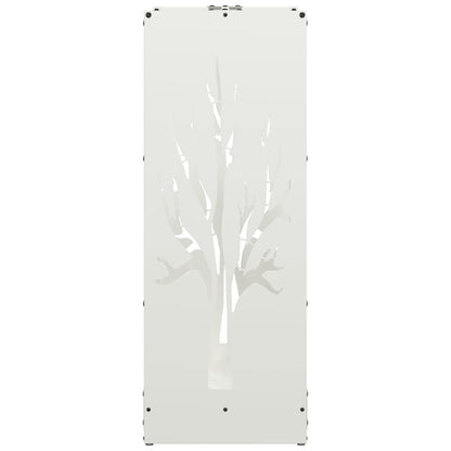 Firewood Rack White 40x30x80 cm Cold-rolled steel