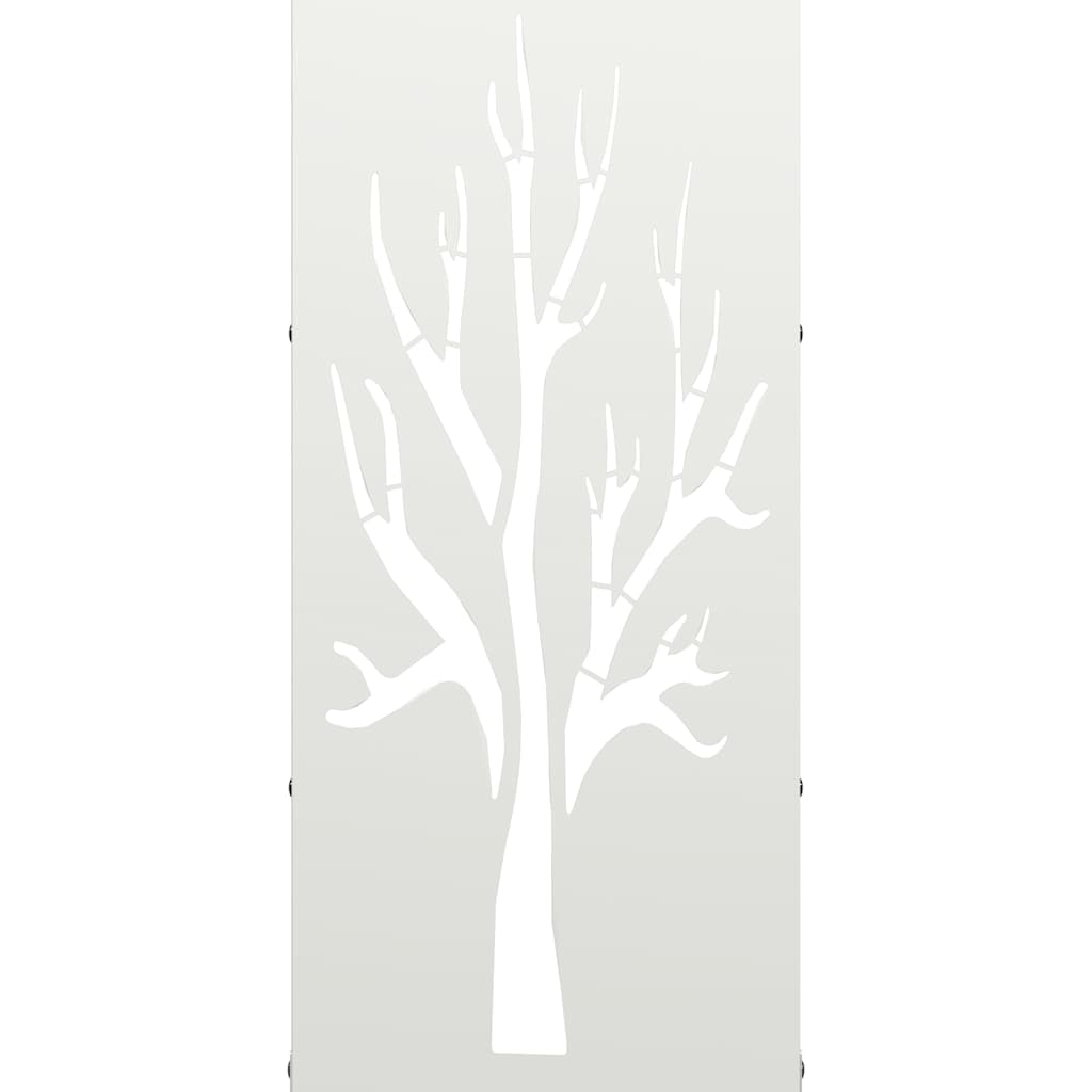 Firewood Rack White 40x30x80 cm Cold-rolled steel